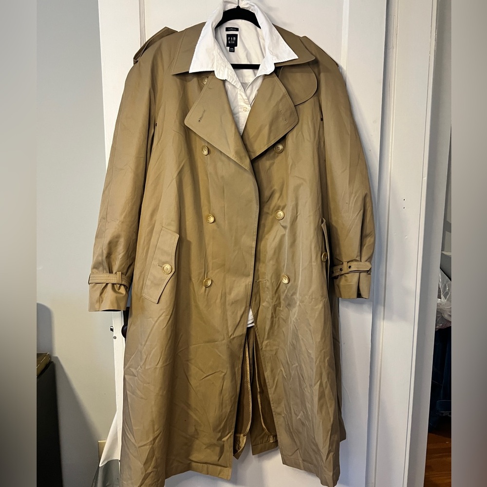 Vintage Bonwit Teller Men’s Double-Breasted Trench Coat